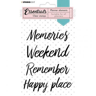 StudioLight Planner Essentials Clear Stamps - Text Everyday